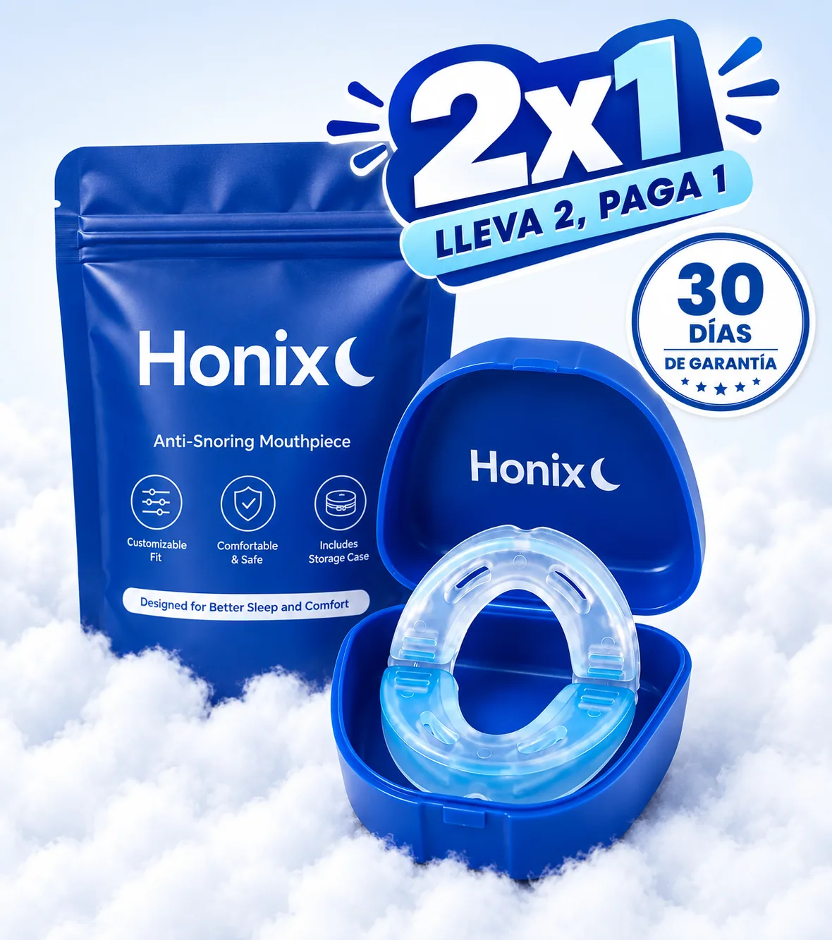 HONIX Protector Bucal Antironquidos — promoción 2x1: lleva 2, paga 1